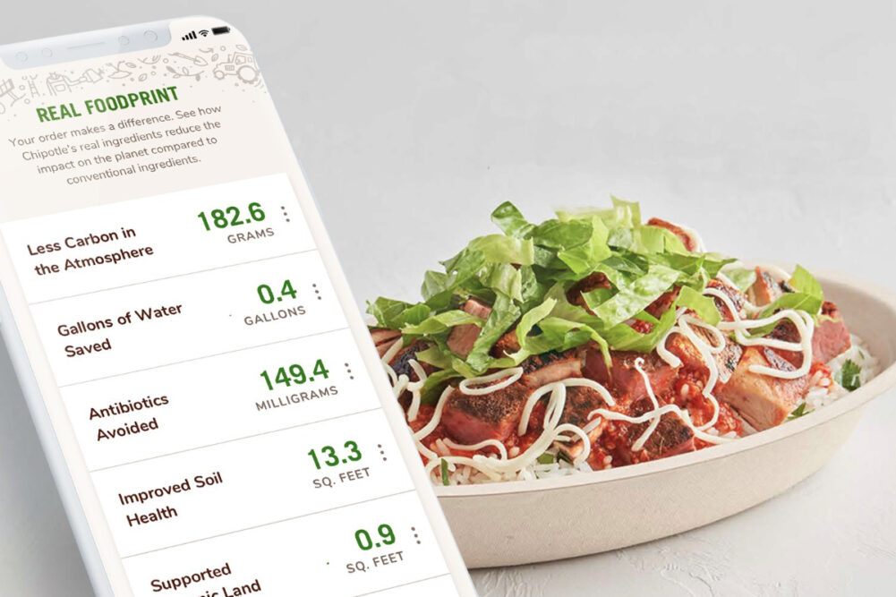 Chipotle Real Foodprint tracker