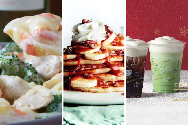 Holiday menu items from TGI Fridays, Corner Bakery Cafe, Peet’s Coffee