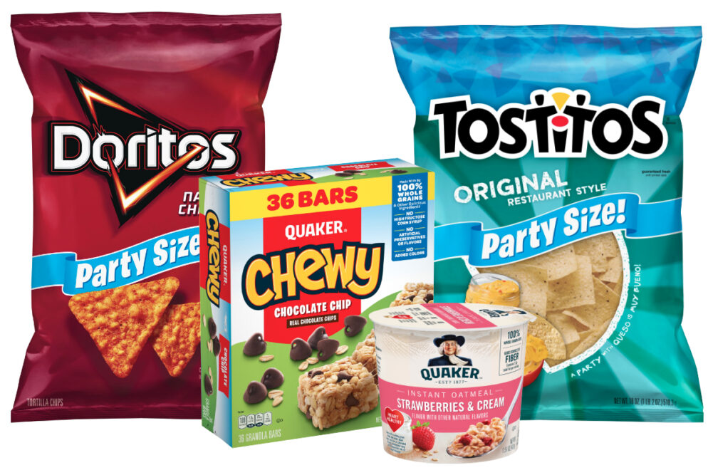 Frito-Lay and Quaker products