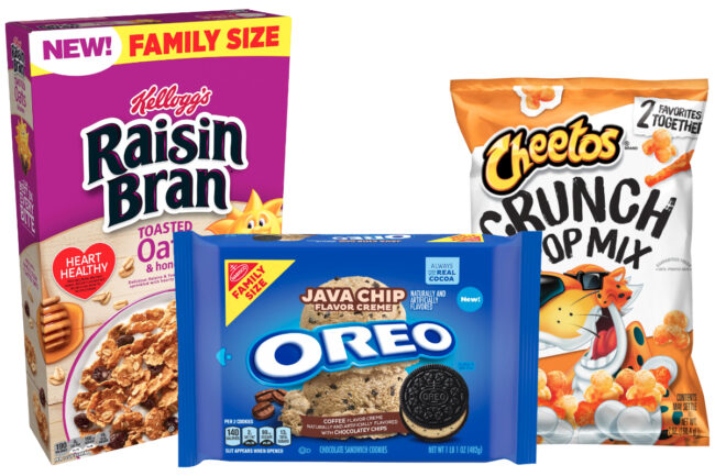 New products from Mondelez, Kellogg, PepsiCo