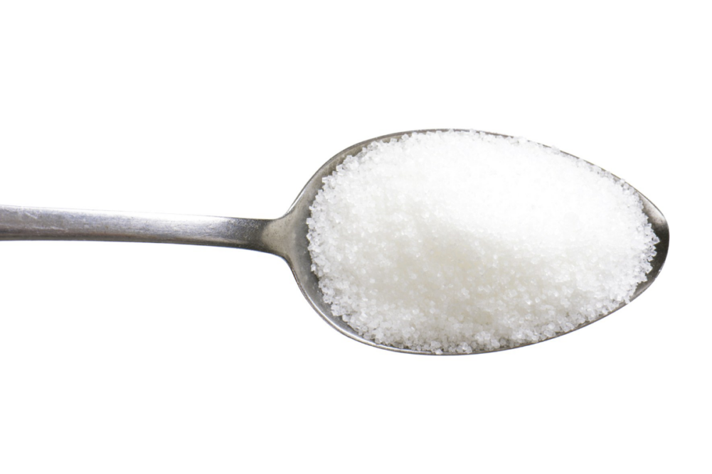 Spoon carrying the rare sugar tagatose