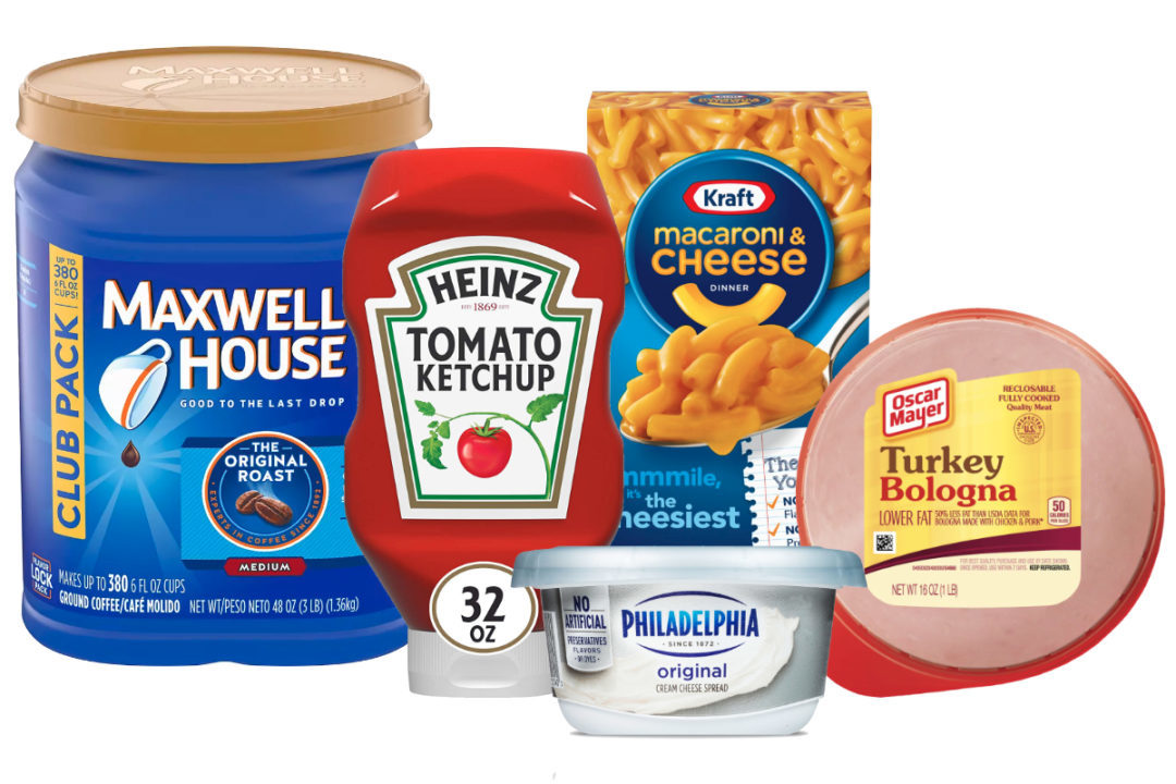 Variety of Kraft Heinz Products