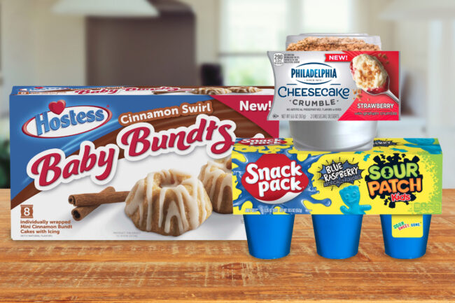 Single-serve desserts from Kraft Heinz Co., Hostess Brands and Conagra Brands