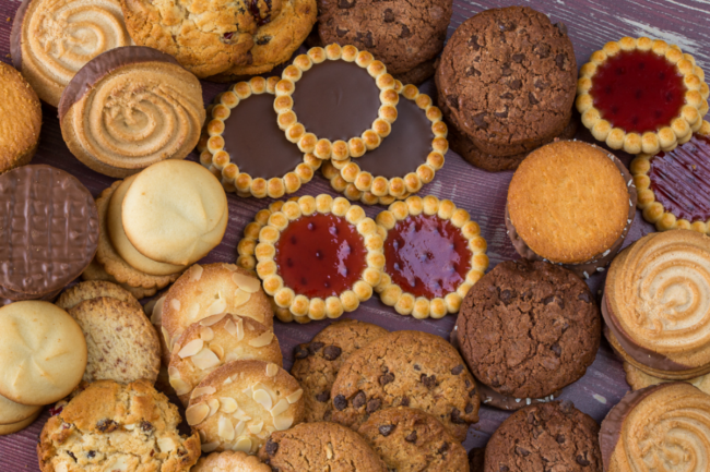 Assortment of cookies