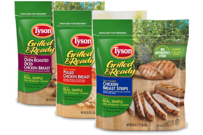 Tyson grilled chicken recalled products