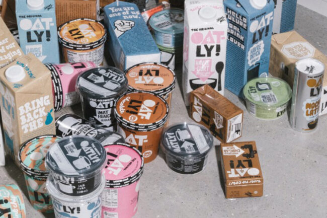 Oatly product pile