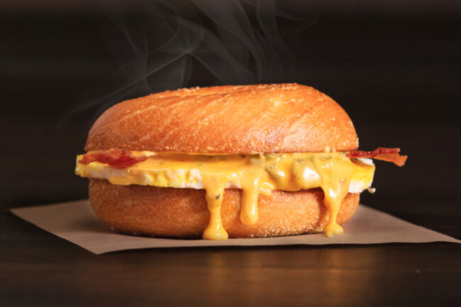 Einstein Bros. Bagels Bacon & Egg Queso Sandwich