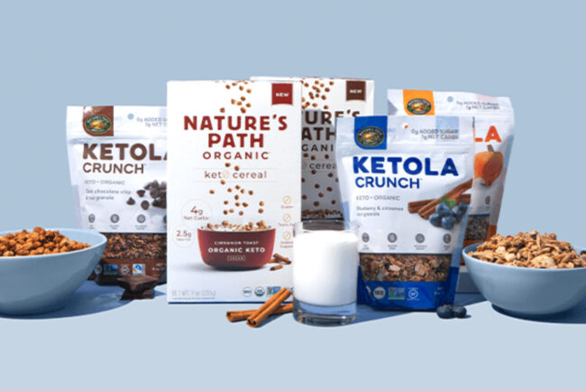 Natures Path keto cereal and granola