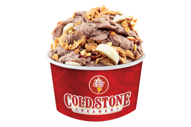 Silk chocolate almond milk frozen dessert from Coldstone Creamery 