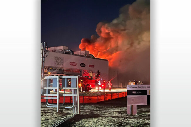 Damaged Nestle facility