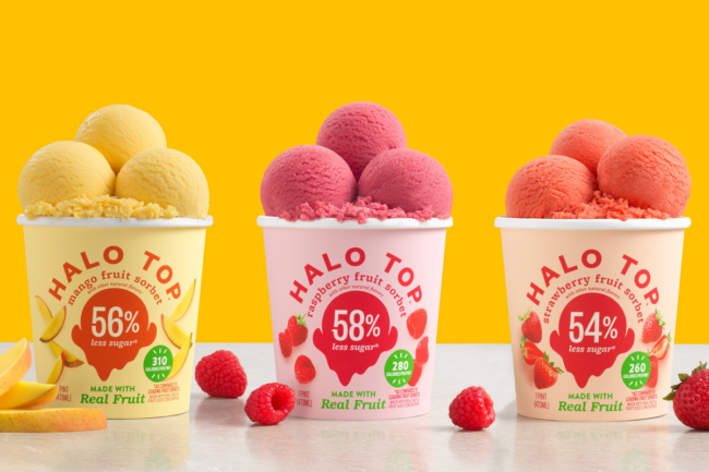 Halo Top sorbet flavors