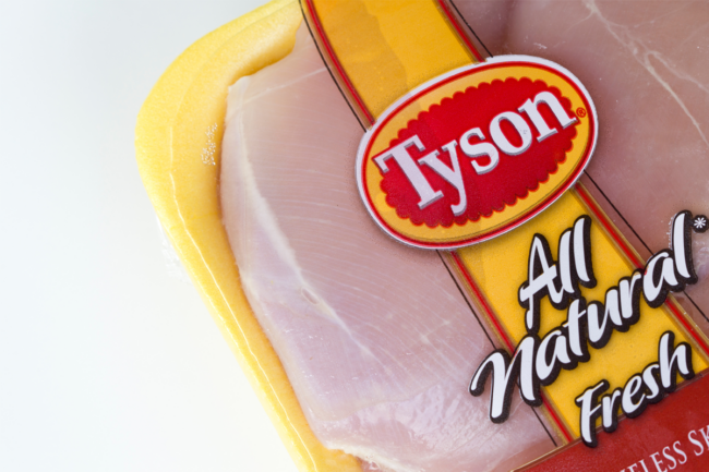 Tyson chicken package