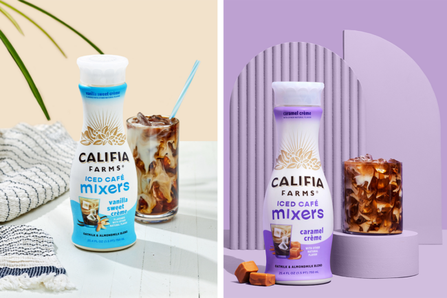 New Califia coffee creamers