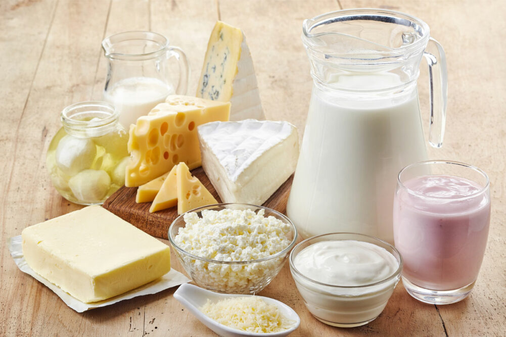 Various dairy products