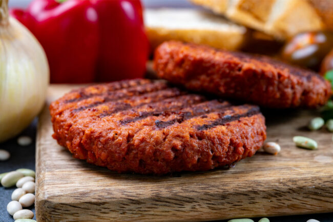 Grilled veggie burger