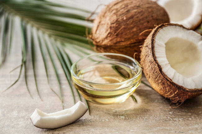 Coconut oil and coconuts