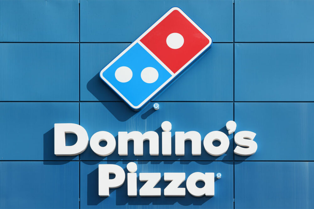 Domino's pizza sign