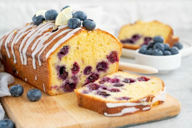 Lemon blueberry cake