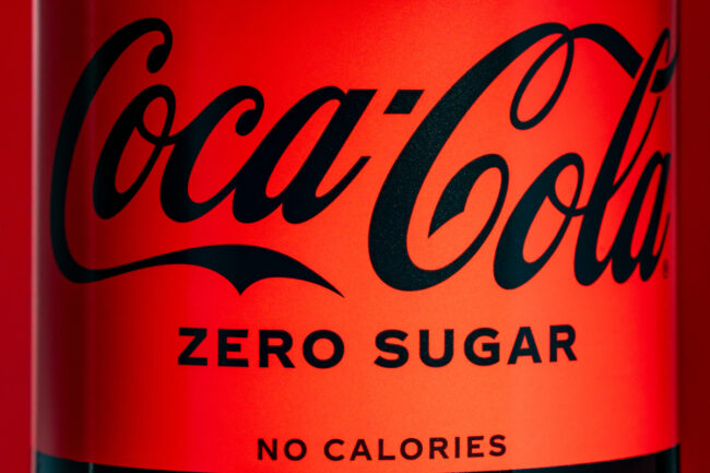 Coca Cola Zero Sugar label