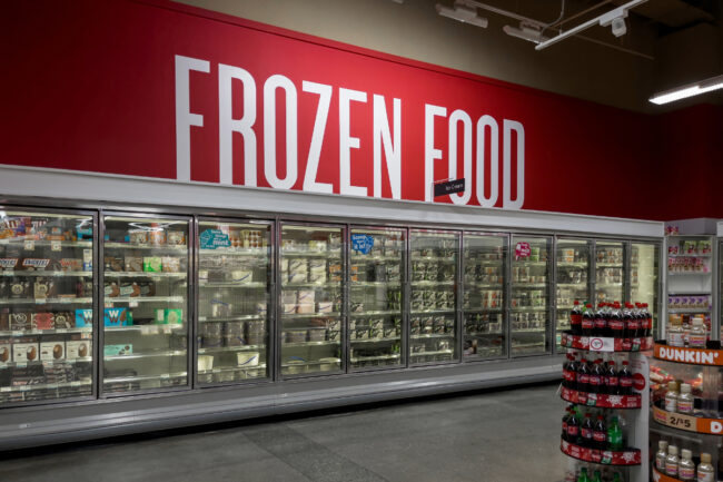 frozen food section